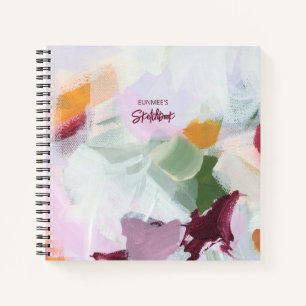 Kleurrijke Abstracte Kunst Persoonlijk Schetsboek Notitieboek