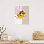 Kleurrijke abstracte kunst poster (Keuken)