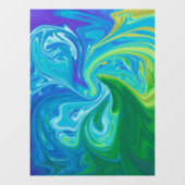 Kleurrijke abstracte kunst raamsticker (Vel)