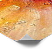 Kleurrijke Abstracte kunst Rood-geel-groen schilde Poster (Hoek)