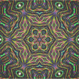 Kleurrijke abstracte kunst sticker