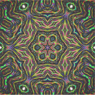 Kleurrijke abstracte kunst sticker