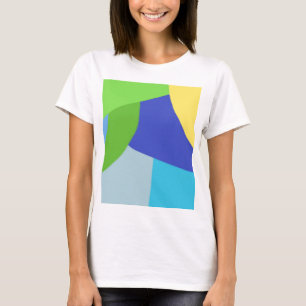 Kleurrijke abstracte kunst t-shirt
