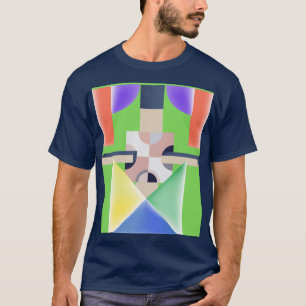 KLEURRIJKE ABSTRACTE KUNST T-SHIRT