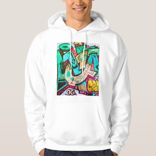 Kleurrijke Abstracte Kunst Trui Hoodie (Voorkant)