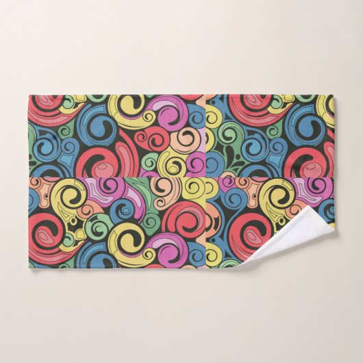 Kleurrijke Abstracte kunstcirkels Bad Handdoek (Handdoek)
