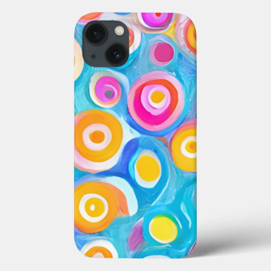 Kleurrijke Abstracte kunstkringen Artisan Fun Case-Mate iPhone Case (Achterkant)
