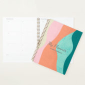 Kleurrijke Abstracte kunstplanner - gepersonalisee Planner (Display)