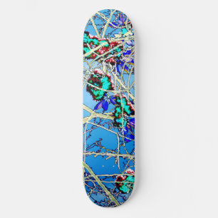 Kleurrijke Abstracte Kunstprint Skateboard