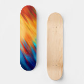 Kleurrijke Abstracte kunstskateboard Skateboard (Voorkant)