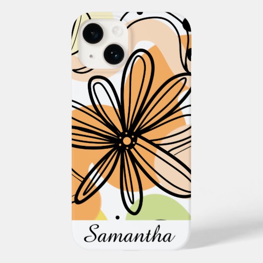 Kleurrijke Abstracte kunsttekening Case-Mate iPhone Case (Achterkant)