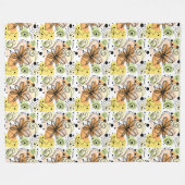 Kleurrijke Abstracte kunsttekening Fleece Deken (Voorkant (Horizontaal))