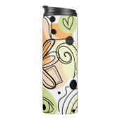 Kleurrijke Abstracte kunsttekening Thermosbeker (Geroteerd rechts)