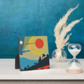 Kleurrijke Abstracte landschapskunst Fotoplaat (Insitu)