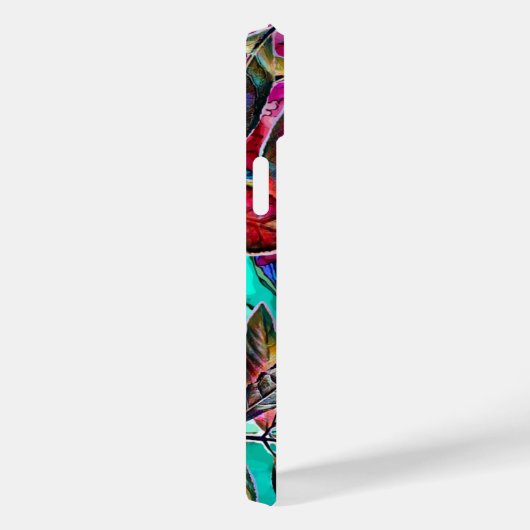 Kleurrijke Abstracte lederen inktkunst Case-Mate iPhone Case (Achterkant / Rechts)