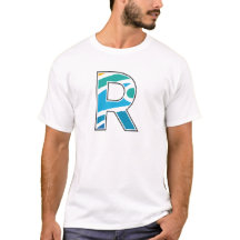 Kleurrijke Abstracte Letter R oceaan monogram