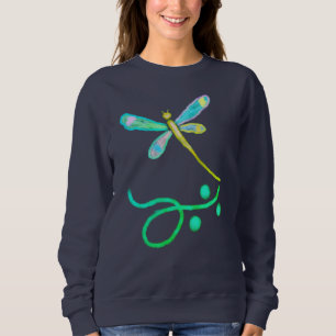 Kleurrijke Abstracte Libelle Draagbare Kunst Trui