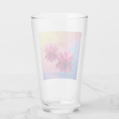 Kleurrijke Abstracte Lotus Flowers Glas (Achterkant)