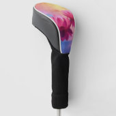 Kleurrijke Abstracte Lotus Flowers Golfheadcover (Schuin)
