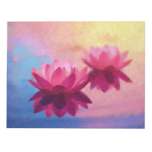 Kleurrijke Abstracte Lotus Flowers Notitieblok