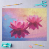 Kleurrijke Abstracte Lotus Flowers Tissuepapier (Craft)