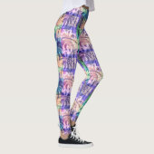 Kleurrijke Abstracte Luau Tropical Palm Trees Leggings (Rechts)