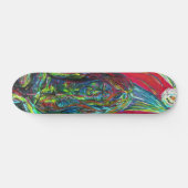 Kleurrijke Abstracte Man olie op Canvas Skateboard (Horizontaal)