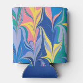 Kleurrijke Abstracte Marmer Blauwe Douchen voor de Blikjeskoeler (Achterkant)