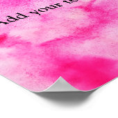 Kleurrijke abstracte, minimale bewerkbare jouw tek poster (Hoek)