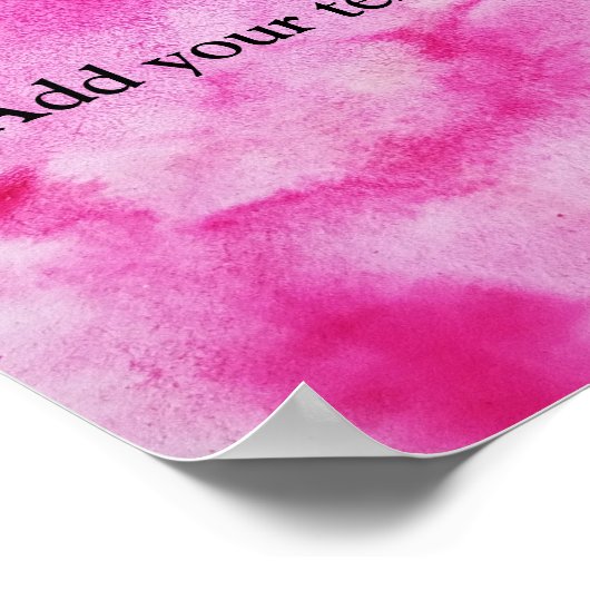 Kleurrijke abstracte, minimale bewerkbare jouw tek poster (Hoek)