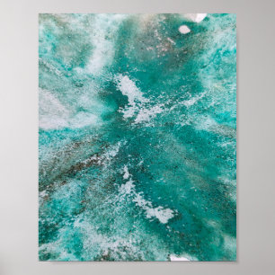 Kleurrijke abstracte, minimale bewerkbare jouw tek poster