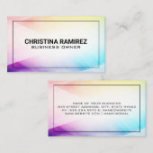 Kleurrijke Abstracte Moderne Achtergrond Visitekaartje (Voorkant / Achterkant)