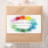 Kleurrijke Abstracte moderne, eenvoudige Sjabloon Etiket (Insitu)