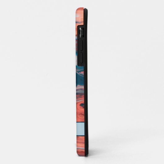 Kleurrijke abstracte monogram schilderkokers. Case-Mate iPhone case (Achterkant/links)