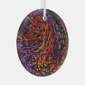 Kleurrijke Abstracte mooie achtergrond Glas Ornament (Voorkant Rechts)