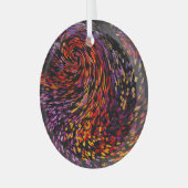 Kleurrijke Abstracte mooie achtergrond Glas Ornament (Voorkant links)