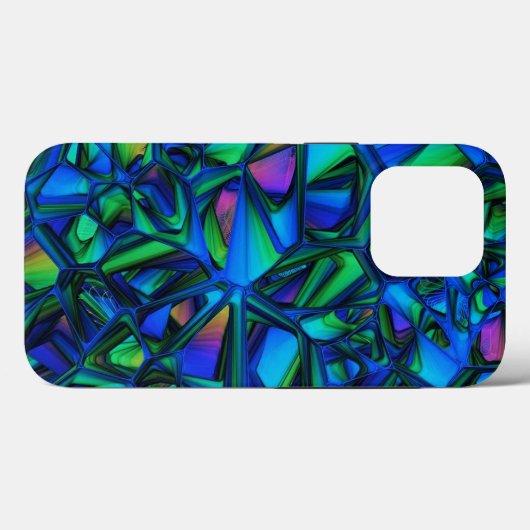 Kleurrijke Abstracte mozaïek Case-Mate iPhone Case (Achterkant (horizontaal))