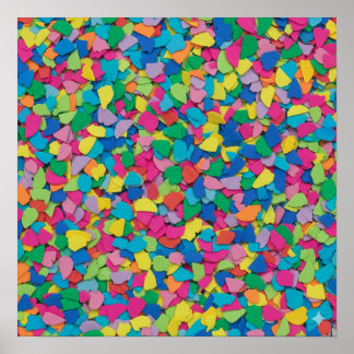 Kleurrijke Abstracte mozaïek Poster