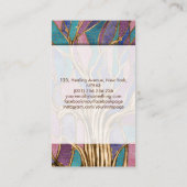 Kleurrijke Abstracte mozaïekboom Visitekaartje (Achterkant)