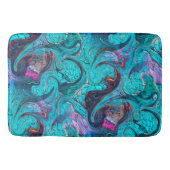 Kleurrijke Abstracte mozaïekzeemeermin of drakensc Badmat (Voorkant)
