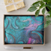 Kleurrijke Abstracte mozaïekzeemeermin of drakensc Tissuepapier (Geschenk)