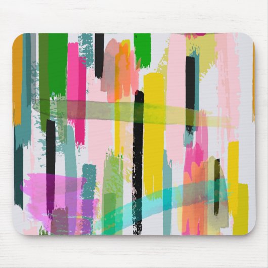 Kleurrijke Abstracte Muismat (Voorkant)
