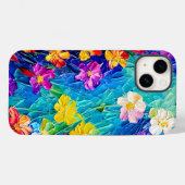 Kleurrijke Abstracte olie Schilderen van lentevloe Case-Mate iPhone Case (Achterkant (horizontaal))