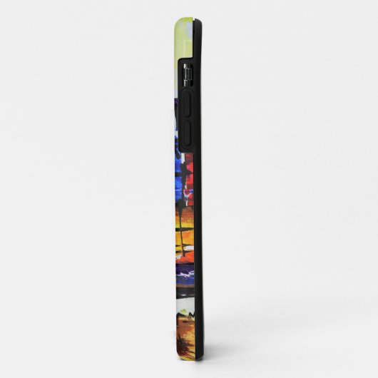 Kleurrijke Abstracte originele kunst Case-Mate iPhone Case (Achterkant/links)