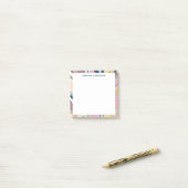 Kleurrijke Abstracte pasteien Aangepaste verf Post-it® Notes (Op bureau)