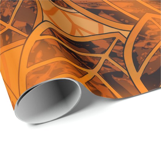 Kleurrijke abstracte patronmodern, abstract, kunst cadeaupapier (Rol Hoek)