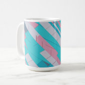 Kleurrijke Abstracte Patroon Mok (Voorkant links)