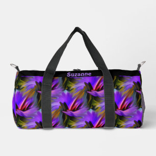 Kleurrijke Abstracte penseelstreken gepersonalisee Plunjezak