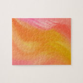 Kleurrijke Abstracte penseelstreken gradiënt ombre Legpuzzel (Horizontaal)