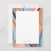 Kleurrijke, Abstracte, persoonlijke flatpanel-kaar Kaart (Voorkant)